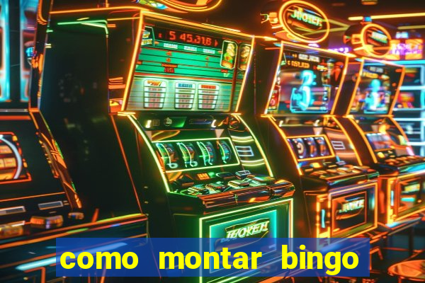 como montar bingo brinquedos toia